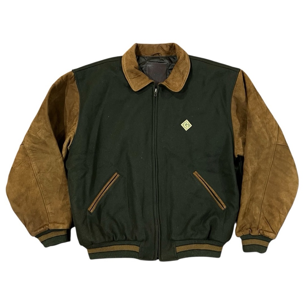 Golden Bear Vintage Varsity Wool Leather Jacket XL